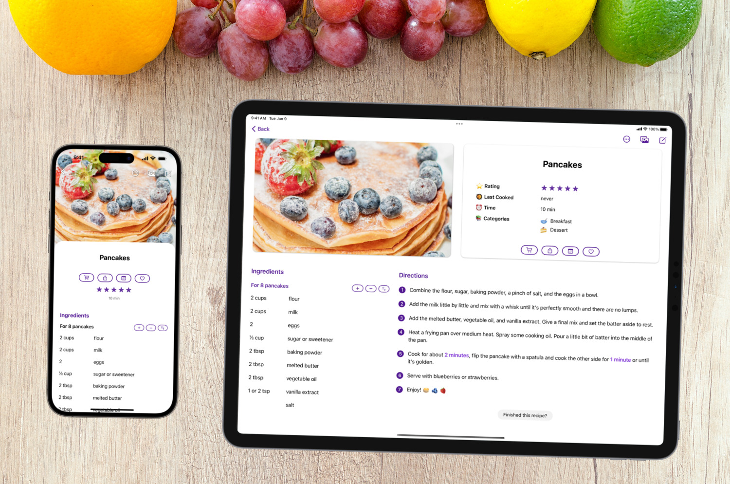 RecipeChef Recipe Manager for iPad